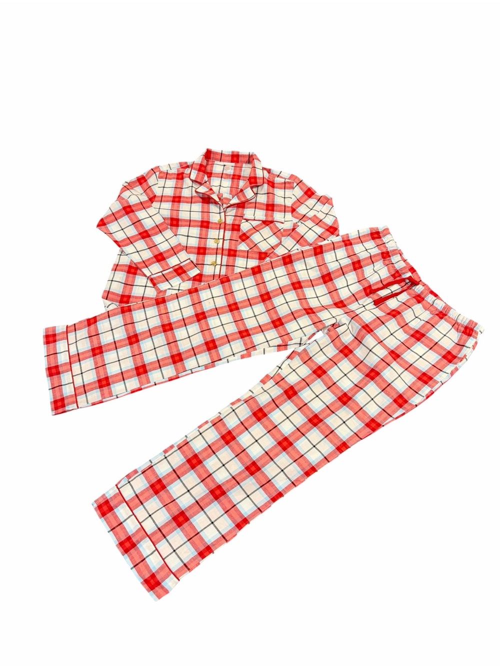 Wondershop Red & White Plaid Two-Piece Pajama Set